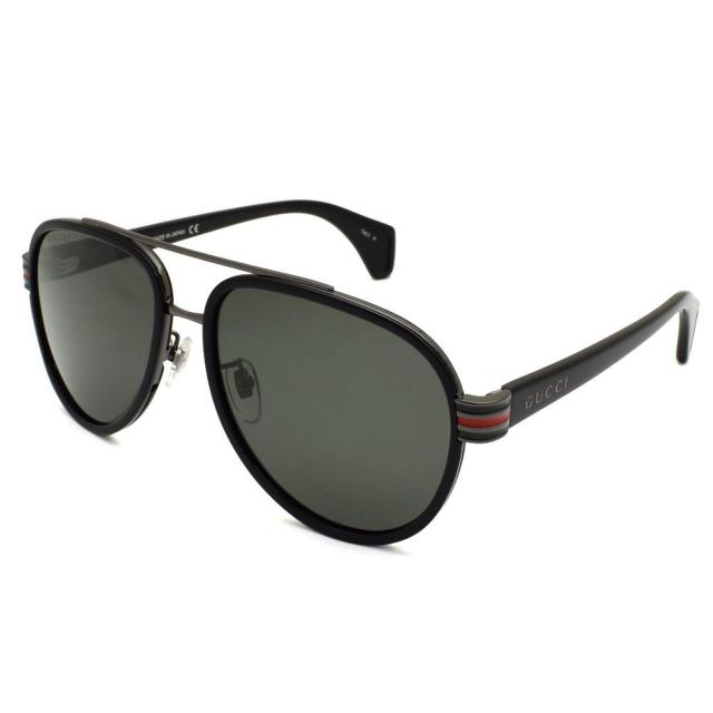 グッチ GUCCI サングラス ブラック グレー GG0447S-001 グッチ 男女兼用 アイウェア ブラック 旅行 海外 ブランド アイウェア リゾート 旅行 海外 ブランド おしゃれ