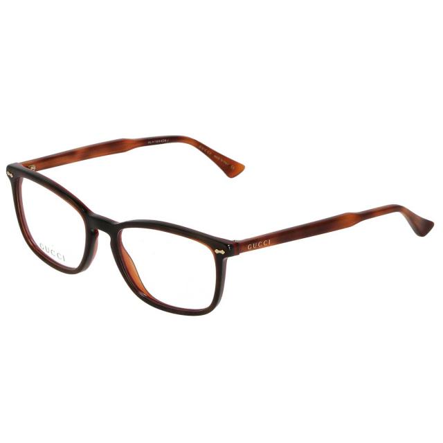 グッチ GUCCI オプティカルフレーム メガネ フレーム アジアンフィット GG0188O-005 眼鏡 ウェリントン型 フレームのみ ブラウン系メガネ