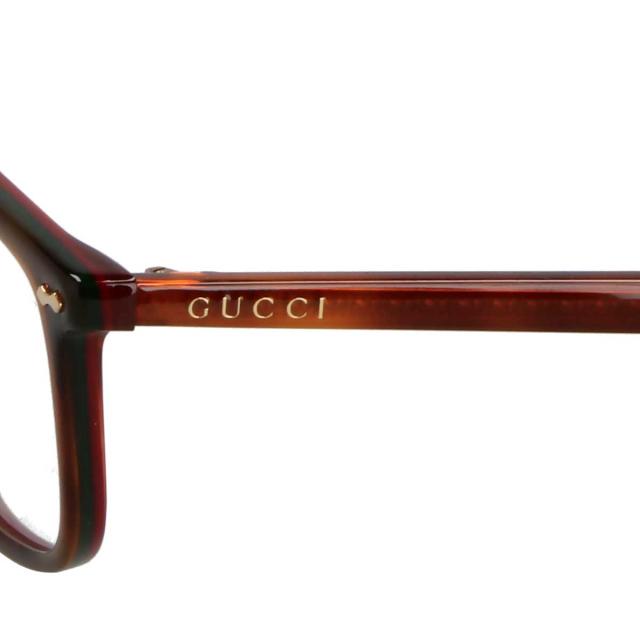 グッチ GUCCI オプティカルフレーム メガネ フレーム アジアンフィット GG0188O-005 眼鏡 ウェリントン型 フレームのみ ブラウン系メガネ