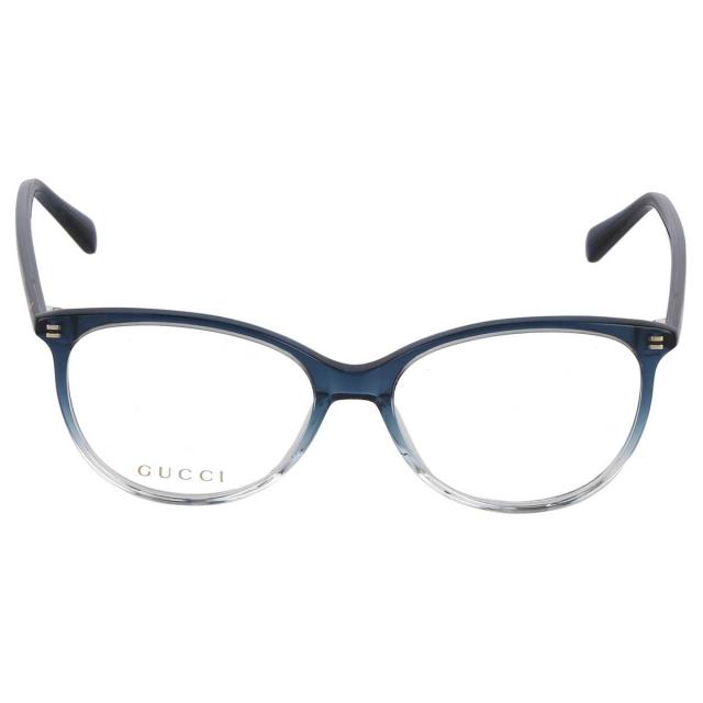 グッチ GUCCI オプティカルフレーム メガネ フレーム GG0550O-008 眼鏡 フォックス型 フレームのみ レディース ブルー系メガネフレーム_1