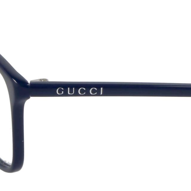 グッチ GUCCI オプティカルフレーム メガネ フレーム アジアンフィット GG0553OA-003 眼鏡 スクエア型 フレームのみ メンズ ネイビー系メ