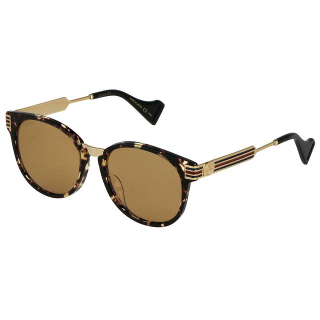 グッチ GUCCI サングラス アジアンフィットモデル GG0586SA 003 メンズ レディース ブラウン系マーブル＋イエロー系サングラス ブランド