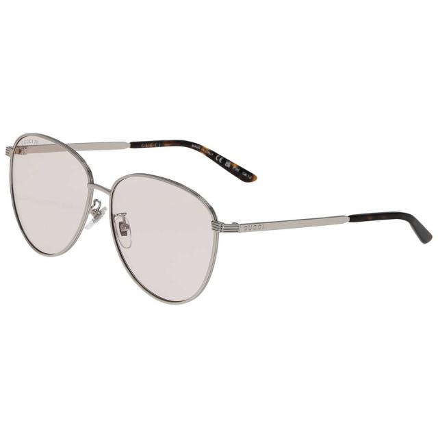 グッチ GUCCI サングラス UVカット GG0945SA-005 アイウェア ウェリントン レディース メンズ ユニセックス シルバー+グレー系 紫外線対