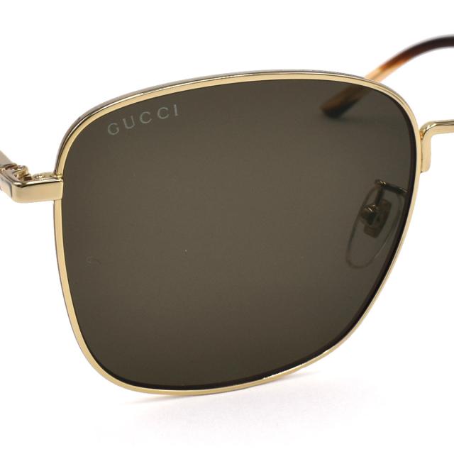 グッチ GUCCI サングラス アジアンフィット GG1350S-002 UVカット アイウェア メンズ レディース ゴールド+ブラウン紫外線対策 サングラ