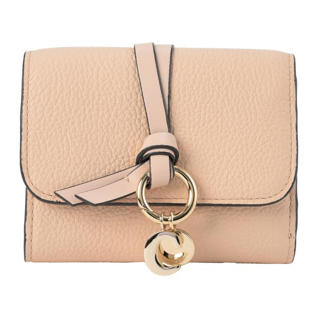 クロエ Chloe 財布 三つ折り財布 折りたたみ財布 小銭入れ付き アルファベット CHC21WP945 F57 6J5 レディース セメントピンク ミニ財布