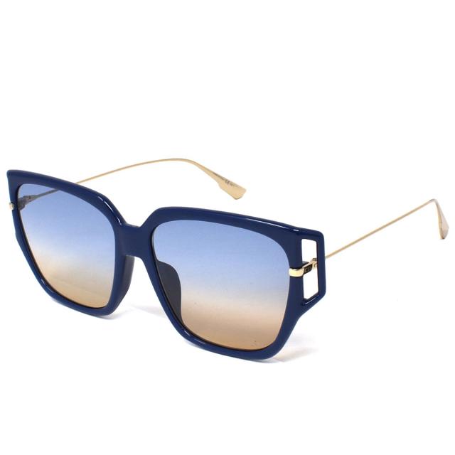 ディオール Dior サングラス UVカット DIRECTION3F-PJP-58 アイウェア スクエア レディース ブルー+イエローグラデーション 紫外線対策