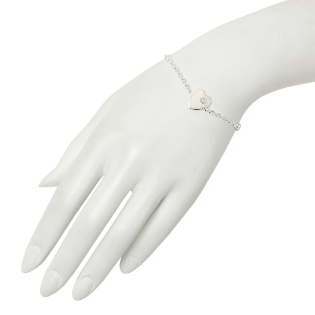 グッチ GUCCI インターロッキングG マザーオブパール エナメル ハート ブレスレット 645546 J8410 1184 17cm 18cm abgu00560l レディース_3