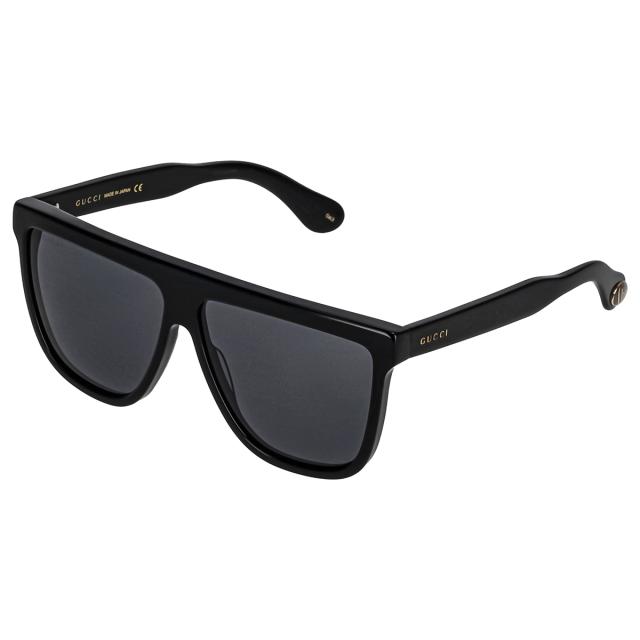 グッチ GUCCI サングラス UVカット GG0582S-001 アイウェア ウェリントン メンズ ブラック+グレー 紫外線対策 サングラス ブランド 人気