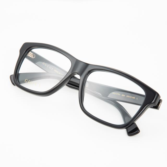 グッチ GUCCI メガネ フレーム オプティカルフレーム GG1177O-004 眼鏡 フレームのみ メンズ ブラック メガネフレーム ブランド 眼鏡 フ