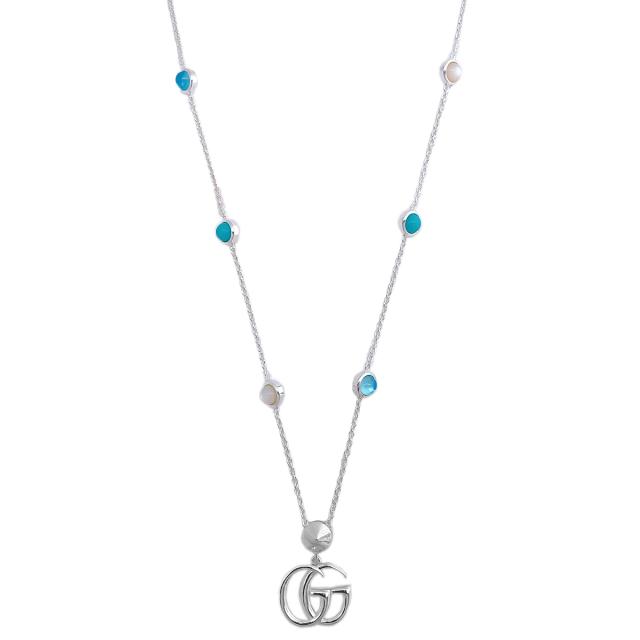 GUCCI ダブルG ロゴ ネックレス シルバー925 チェーン アクセサリー