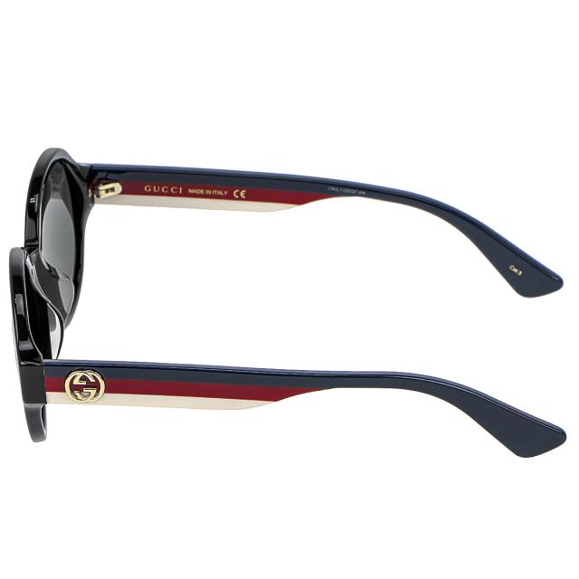 グッチ GUCCI サングラス UVカット アイウェア ラウンド GG0280SA 001 レディース ブラック+レッド メガネフレーム ブランド 眼鏡 フレー グッチ GUCCI サングラス UVカット アイウェア ラウンド GG0280SA 001