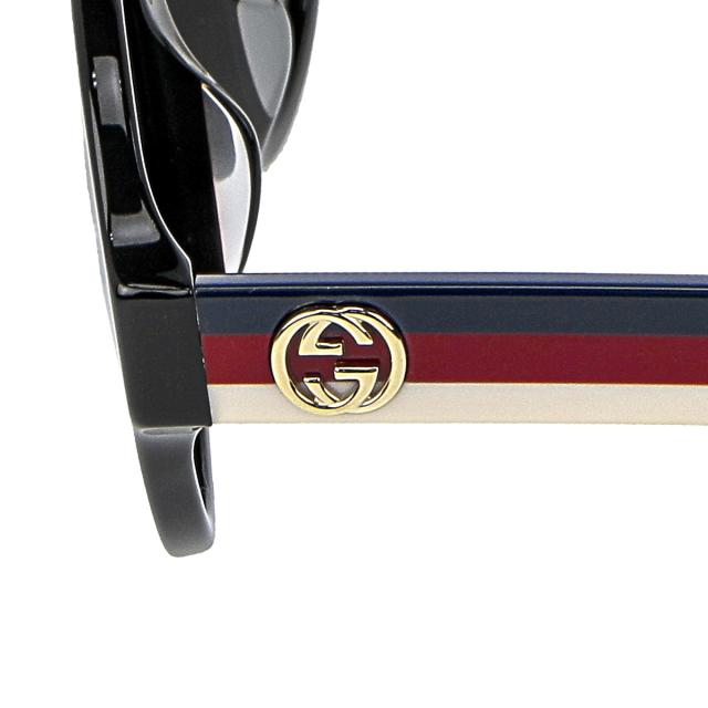 グッチ GUCCI サングラス UVカット アイウェア ラウンド GG0280SA 001 レディース ブラック+レッド メガネフレーム ブランド 眼鏡 フレー グッチ GUCCI サングラス UVカット アイウェア ラウンド GG0280SA 001
