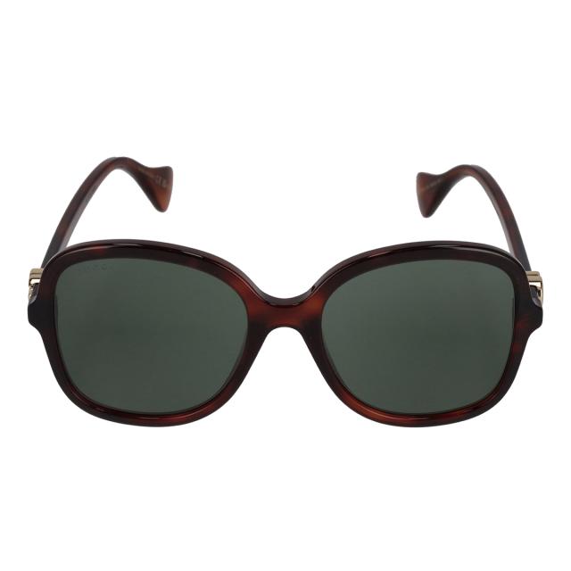 グッチ GUCCI サングラス アイウェア UVカット スクエア GG1178S-003 レディース ハバナ+グリーン 紫外線対策 サングラス ブランド 人気_1