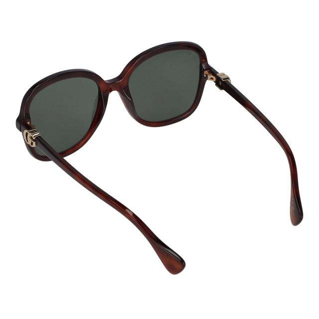 グッチ GUCCI サングラス アイウェア UVカット スクエア GG1178S-003 レディース ハバナ+グリーン 紫外線対策 サングラス ブランド 人気_4