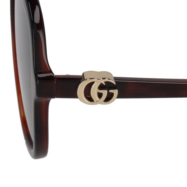 グッチ GUCCI サングラス アイウェア UVカット スクエア GG1178S-003 レディース ハバナ+グリーン 紫外線対策 サングラス ブランド 人気_6