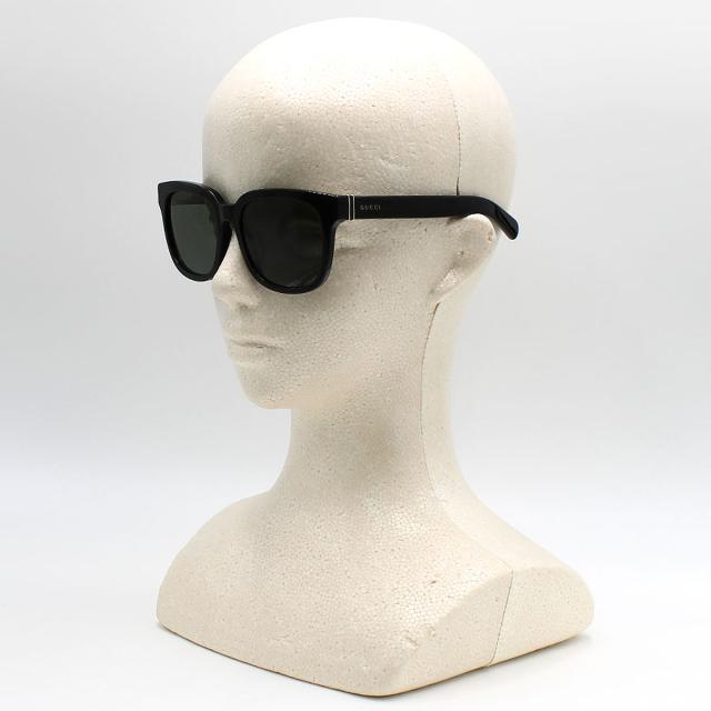 グッチ GUCCI サングラス アジアンフィット アイウェア UVカット スクエア GG1512SK-001 メンズ レディース ブラック+グレー 紫外線対策