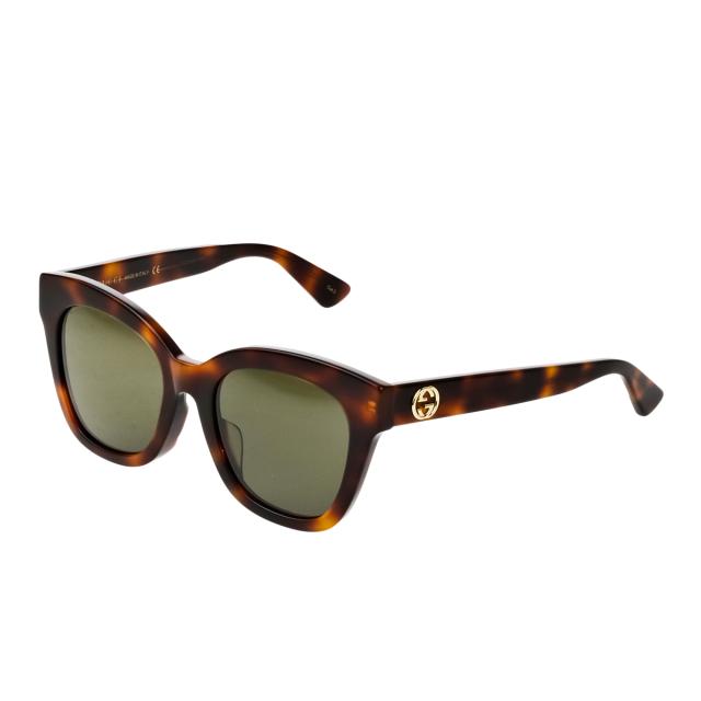 グッチ GUCCI サングラス アジアンフィットモデル アイウェア UVカット ボストン GG0029SA-002 レディース ハバナ+ブラウン 紫外線対策 28,600円