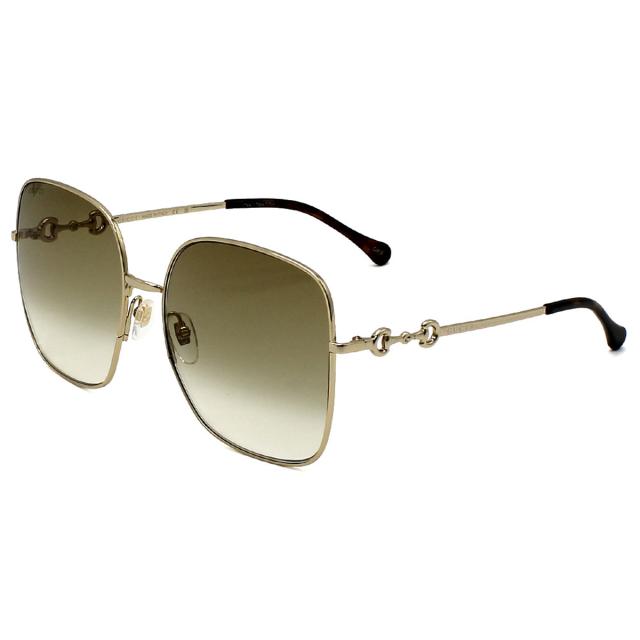 グッチ GUCCI サングラス ノーズパッド アイウェア UVカット スクエア GG0879S-002 メンズ レディース 国内正規品 紫外線対策 サングラス
