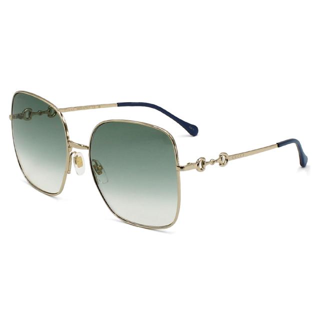 グッチ GUCCI サングラス アイウェア ノーズパット GG0879S-003 スクエア型 メンズ レディース ユニセックス 紫外線対策 サングラス ブラ