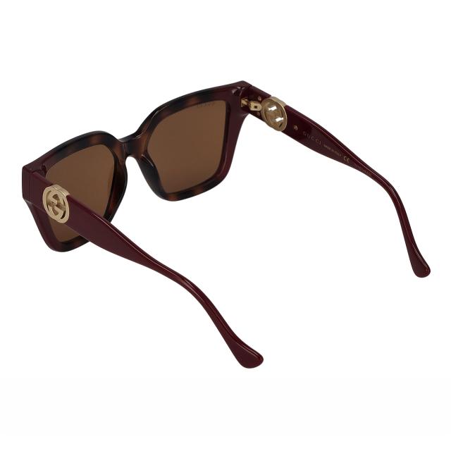 グッチ GUCCI サングラス アイウェア UVカット GG1023S-009 キャットアイ型 フォックス型 レディース ブラウン 紫外線対策 サングラス ブ_4