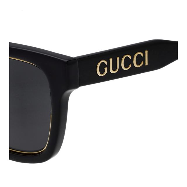 グッチ GUCCI サングラス アイウェア UVカット GG1136SA-001 スクエア型 レディース ブラック+グレー 紫外線対策 サングラス ブランド 人_2