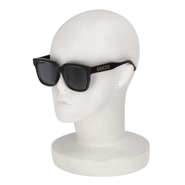 グッチ GUCCI サングラス アイウェア UVカット GG1136SA-001 スクエア型 レディース ブラック+グレー 紫外線対策 サングラス ブランド 人_7