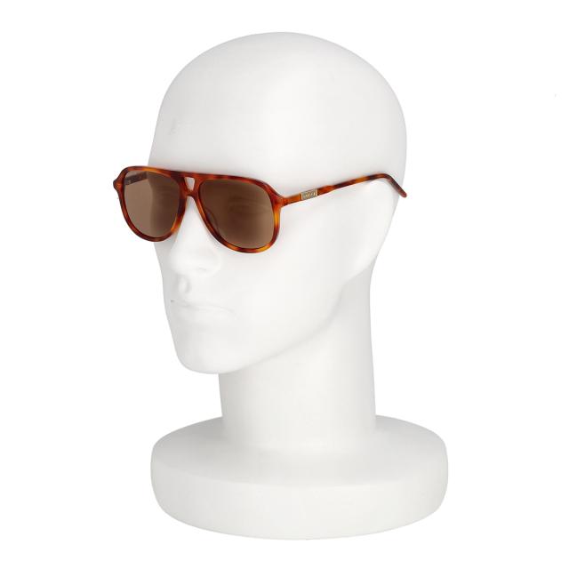 グッチ GUCCI サングラス アイウェア UVカット GG1156S-003 アビエーター型 メンズ ハバナ+ブラウン 紫外線対策 サングラス ブランド 人_7