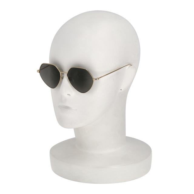 グッチ GUCCI サングラス アイウェア UVカット GG1182S-001 多角形 五角形 レディース ゴールド+ダークグリーン 紫外線対策 サングラス_7