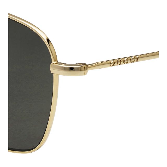 グッチ GUCCI サングラス アイウェア UVカット GG1183S-005 スクエア型 メンズ ゴールド+ダークグリーン 紫外線対策 サングラス ブランド_2