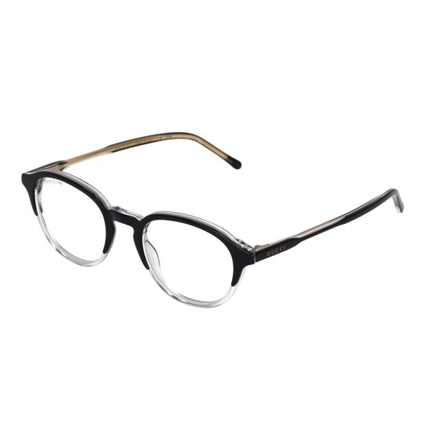 グッチ GUCCI サングラス アイウェア UVカット ラウンド オーバル Blue Light GG1212S-001 メンズ ブラック+クリア 紫外線対策 サングラ