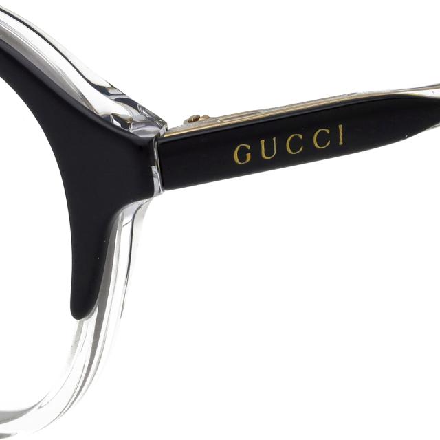 グッチ GUCCI サングラス アイウェア UVカット ラウンド オーバル Blue Light GG1212S-001 メンズ ブラック+クリア 紫外線対策 サングラ_2