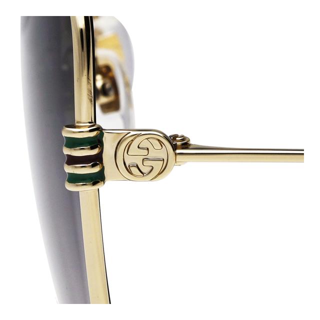 グッチ GUCCI サングラス アイウェア UVカット GG1282SA-002 スクエア型 レディース シルバー+パープル 紫外線対策 サングラス ブランド_6