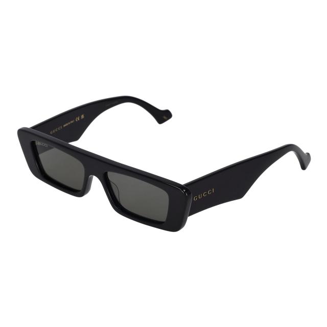 グッチ GUCCI サングラス アイウェア UVカット GG1331S-001 レクタングル型 スクエア型 メンズ ブラック+グレー 紫外線対策 サングラス