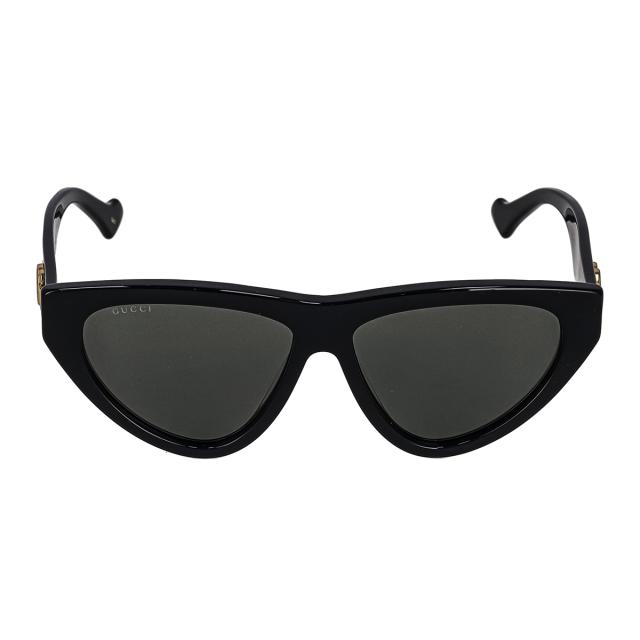 グッチ GUCCI サングラス アイウェア UVカット GG1333S-001 逆三角形 レディース ブラック+グレー 紫外線対策 サングラス ブランド 人気 グッチ GUCCI サングラス アイウェア UVカット GG1333S-001 逆三角形