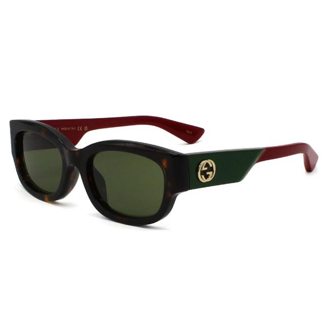 グッチ GUCCI サングラス アジアンフィット UVカット アイウェア スクエア GG1667SK-002 メンズ レディース ハバナ+グリーン 国内正規品
