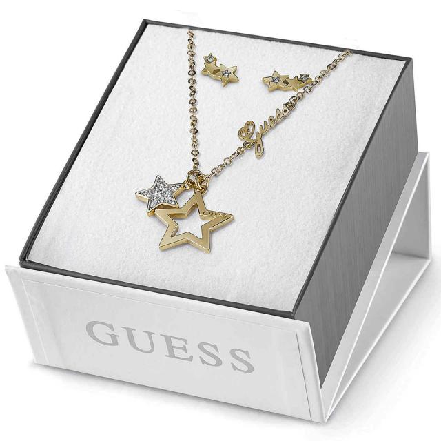 ゲス アクセサリー ネックレス ピアス 星 スター ゴールド クリスマス 誕生日 ホワイトデー プレゼント ギフト ゲス レディース ネックレス ピアス セット アクセサリー ゴールド 星 スター クリスマス ホワイトデー 誕生日 プレゼント