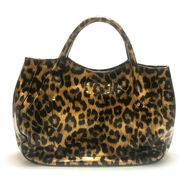 【※アウトレット※】ケイトスペード バッグ PXRU2040 983 PRINTED TREESH LEOPARD レオパードプリント エナメル パテント ハンドバッグ ブラック＋ブラウン ヒョウ柄 katespade ブランド 通勤バッグ レディース おしゃれ ヒョウ柄 誕生日 プレゼント 女性 10代 20代 30代