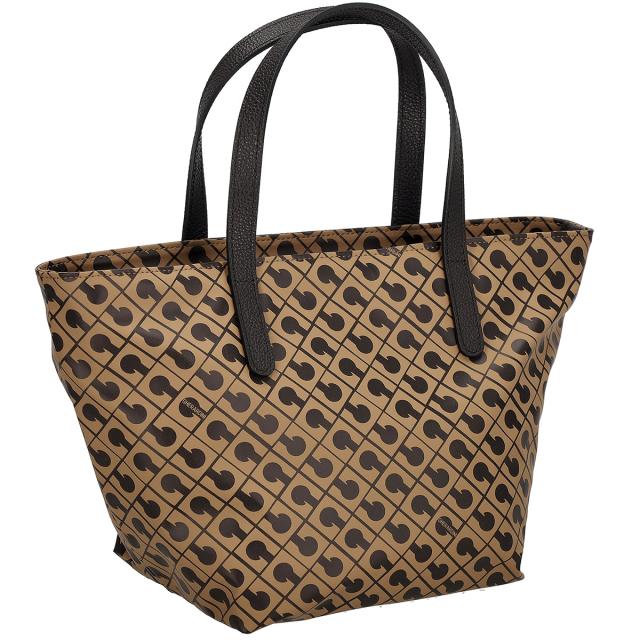 ゲラルディーニ GHERARDINI バッグ ハンドバッグ トートバッグ 手提げ GHB0106 レディース TOFFEE ベージュ+ダークブラウン ハンドバッグ