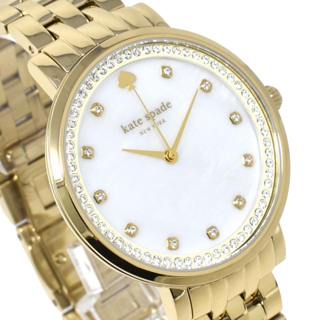 ケイトスペード kate spade NEW YORK 腕時計 1YRU0821 MONTEREY モントレー レディース ホワイトシェル+ゴールド 海外正規品 腕時計 時計_1