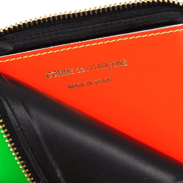 コムデギャルソン 財布 L字ファスナー ケース 小銭入れ オレンジ メンズ レディース 革 ブランド かわいい コンパクト 仕切り 皮 コムデギャルソン 財布 L字ファスナー コインケース 小銭入れ オレンジ