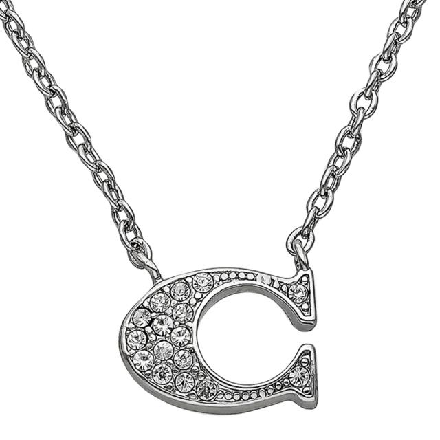 コーチ COACH ネックレス アクセサリー シルバー Cロゴ レディース ギフト プレゼント 誕生日 クリスマス 91433 SLV コーチ ネックレス アクセサリー 誕生日 バースデー クリスマス ホワイトデー 記念日