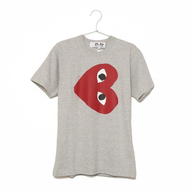 コムデギャルソン Tシャツ メンズ 半袖 Play Logo Red Heart S S Tee プレイ ロゴ レッド ハート Az T264 051 Grey 1 グレー レッド ギの通販はau Pay マーケット ホワイト リリス