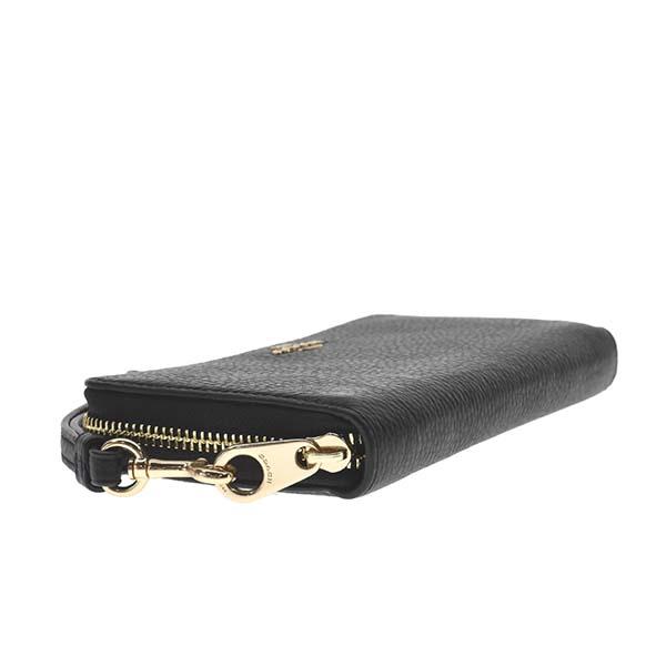 コーチ ファクトリー アウトレット COACH FACTORY 財布 長財布 ラウンドファスナー長財布 ストラップ付き C4451 IMBLK ブラック 財布 ラウンドファスナー 大容量 ブランド プレゼント コーチアウトレット 長財布 ブランド 人気 ラウンドファスナー_2