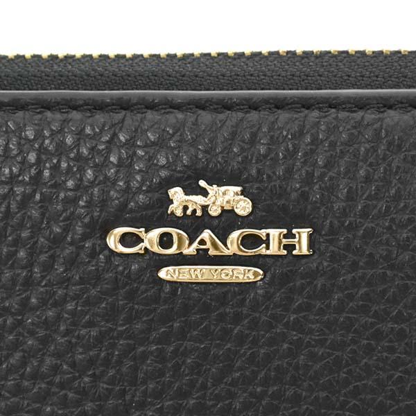 コーチ ファクトリー アウトレット COACH FACTORY 財布 長財布 ラウンドファスナー長財布 ストラップ付き C4451 IMBLK ブラック 財布 ラウンドファスナー 大容量 ブランド プレゼント コーチアウトレット 長財布 ブランド 人気 ラウンドファスナー_4