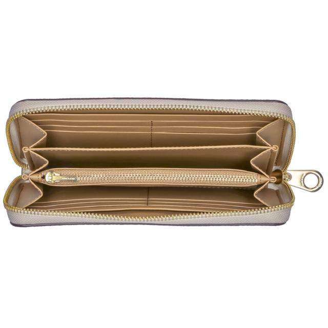 コーチファクトリー COACH FACTORY 長財布 C4452 IMDQC ストラップ付 ラウンドファスナー長財布 ライトカーキ系＋ホワイト系 財布 ラウンドファスナー 大容量 ブランド プレゼント コーチ アウトレット コーチ 財布 プレゼント 女性_2