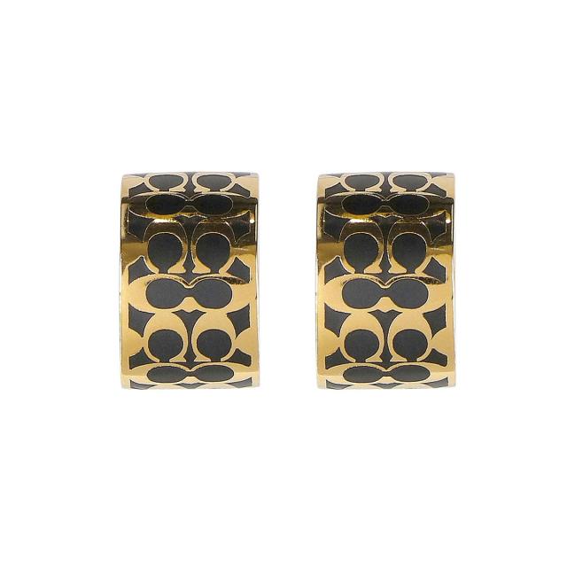コーチファクトリー COACH FACTORY ピアス C7770 GDBLK スタッドピアス レディース アクセサリー ゴールド+ブラック coach ピアス レディース ブランド プレゼント 女性 コーチ ピアス ピアス ブランド プレゼント 女性