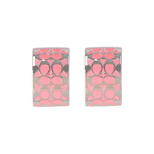 コーチファクトリー COACH FACTORY ピアス C7770 NJ5 スタッドピアス レディース アクセサリー シルバー+ピンク coach ピアス レディース ブランド プレゼント 女性 コーチ ピアス ピアス ブランド プレゼント 女性の通販は 13,860円