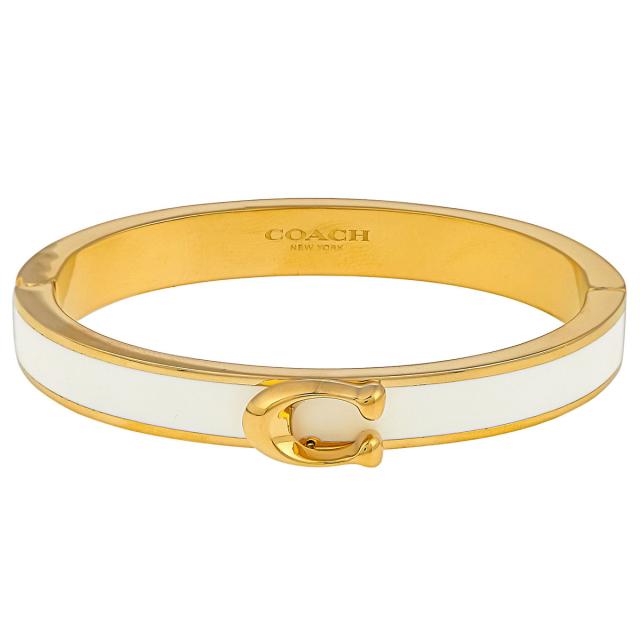 コーチファクトリー COACH FACTORY ブレスレット F67480 CUD レディース アクセサリー ゴールド+ホワイト coach ブレスレット レディース ギフト プレゼント コーチ ブレス コーチ アクセサリー プレゼント 女性