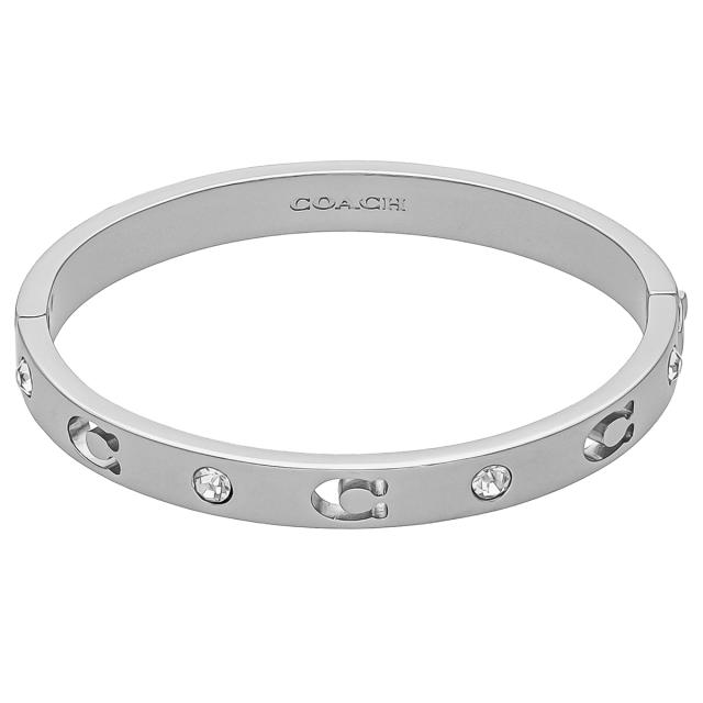 コーチ COACH アクセサリー ブレスレット バングルブレスレット 37440616 RHO B シグネチャー レディース メンズ シルバー+クリア coach