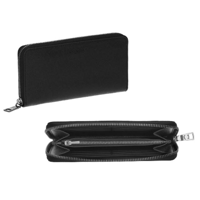 コーチファクトリー COACH FACTORY アウトレット 財布 長財布 ラウンドファスナー長財布 小銭入れ付き 58107 BLK レディース ブラック 二_1